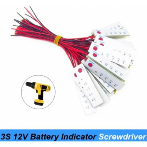 Lithium Battery Capacity Indicator 2S 3S 4S 5S 6S 8.4V 12.6V 16.8V 21V 24V 12V for Screwdriver Battery Capacity Tester Display