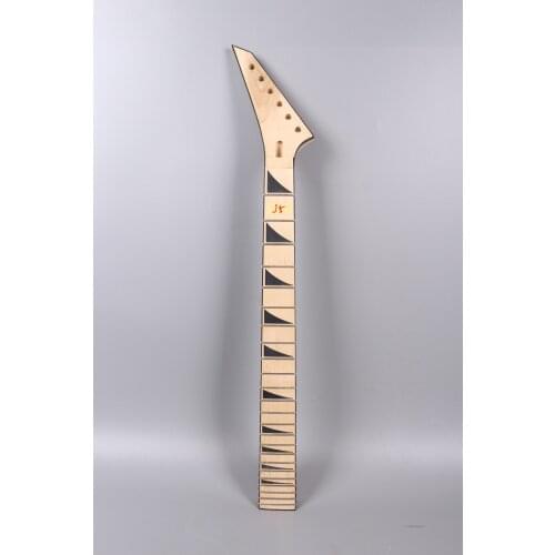 J14 Maple Electric Guitar Neck 24 Fret 25.5inch MAPLE Fretboard Unfinished INLAY