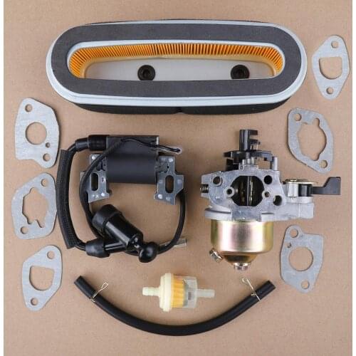 Ignition Coil Carburetor Air Filter Kit For Honda GXV120 GXV140 GXV160 HR194 HR195 HR214 HR215 HR216 Engine 16100-ZE7-W21