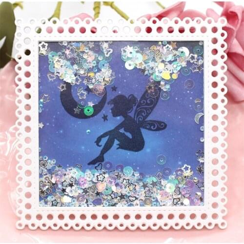 ZFPARTY Square Frame Metal Cutting Dies Stencils for DIY Scrapbooking Decorative Embossing DIY Paper Cards