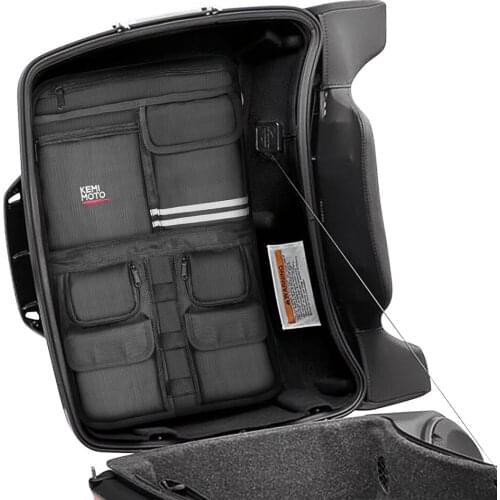 Motorcycle Luggage Bag Travel Pack Organizer Bag For Road King Street Glide For Electra Glide Touring Models 1984-2013 Tool Bag