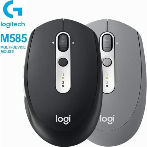 Logitech M585 MULTI-DEVICE Multi-Tasking Mouse Logitech Flow Curved Design Ultra-Precise Scrolling Mice for Windows Mac OS