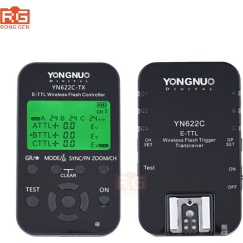 Yongnuo YN 622C kit, YN-622C Wireless ETTL HSS 1/8000S Flash Trigger controller + Transceiver for Canon 1100D 1000D 650D 600D