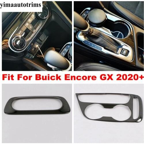 Armrest Window Lift Button / AC Air / Handle Bowl / Shift Gear Panel Stainless Steel Accessories For Buick Encore GX 2020 2021
