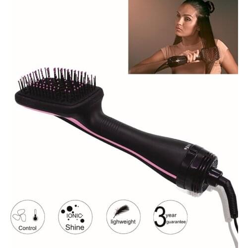 Professional 2-in-1 Lonising Paddle Brush Hair Dryer Women Salon Hair Accessories Tool MH88
