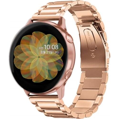 Stainless Steel Strap For Galaxy Watch Active2 40mm Bands Active 2 44mm Band 20mm for Samsung Galaxy Watch Active 2 watchband