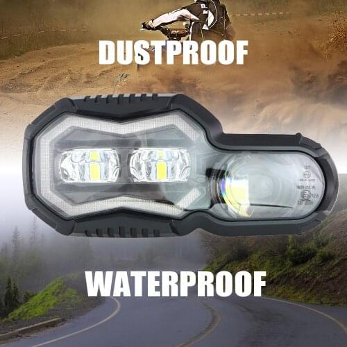 E-Mark LED Headlight Assembly Gurad For BMW F800GS ADV F800R F650GS F700GS 2006-2018 Motorcycle Head Light Lamp Headlamp Cover