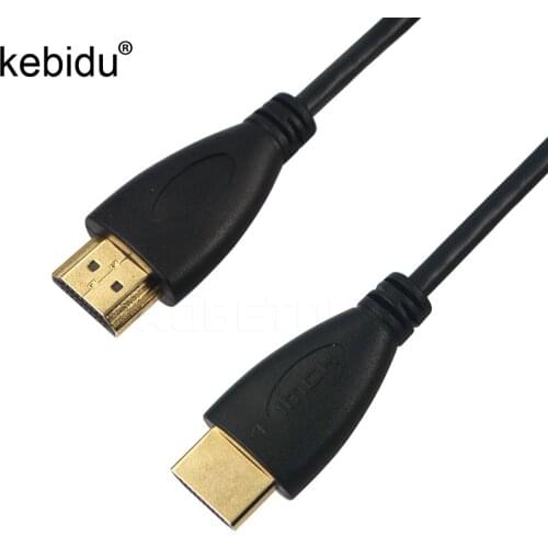 Kebidu Male-Male Connection High speed Gold Plated Plug 1080P 3D 0.5M 1.5M 2M 3M HDMI-compatible Cable 1.4 Version for HDTV