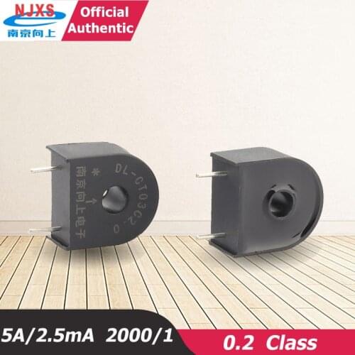 Quality pin type small ac current transformer DL-CT03C2.0 5A/2.5mA 2000/1 Can replace zmct102 pcb mount toroidal transformer 5a