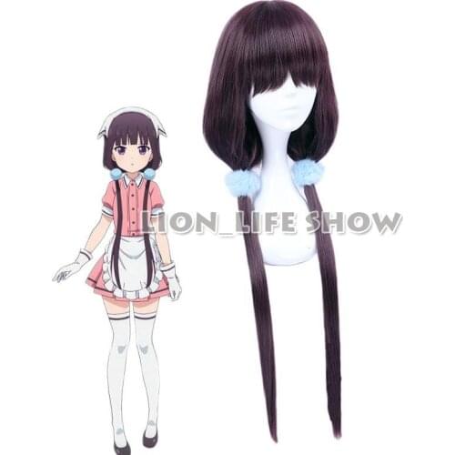 Japanese Anime Blend S Cosplay Sakuranomiya Maika Hair Accessories Stile Cafe Sadistic Women Cosplay wig Synthetic Hair