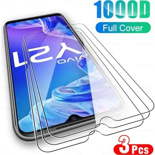 3PCS Screen Protector Film For Vivo Y21 6.51" HD Tempered Glass Case For Vivo Y21 Vivi Y 21 21Y VIVOY21 Protective Glass Cover