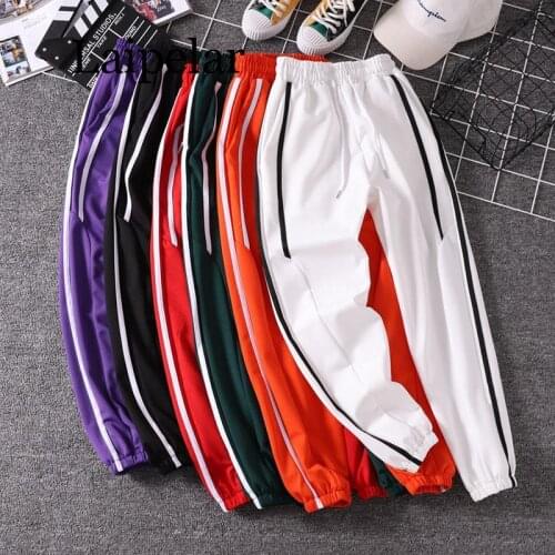 Laipelar Women Jogger Pants 2019 New Arrival Spring And Autumn Black White Red Purple Green Female Pants Student Teenager Girls