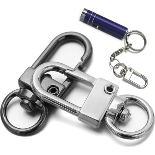 1/5Pcs Diy Hardware accessories rotating dog buckle zinc alloy bag hook buckle key ring chain universal buckle For Outdoor Tools