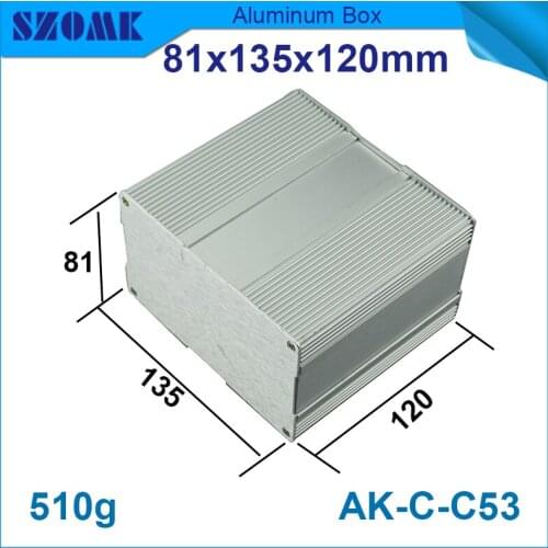 1piece aluminium distribution box enclosure 81(H)x135(W)x120(L) mm diy electronics cabinet for pcb box