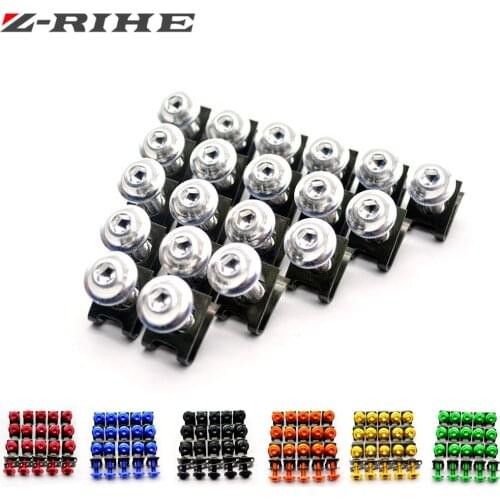 20X 6MM cnc aluminum green motorcycle parts fairing bolts screws FOR Kawasaki ducati yamaha YZF R1 R6 FZ1 FZ6 FZ800 XJ6