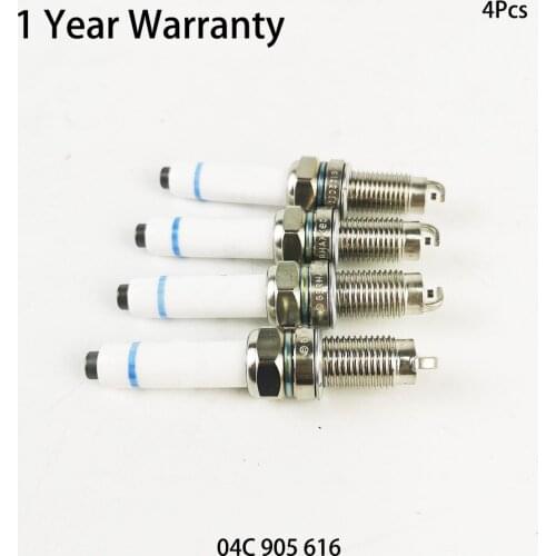 4Pcs Spark plug 04C905616 for VW GOLF FOX RAPID TOLEDO MII LEON