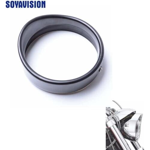 5.75 inch Visor Style Headlamp Trim Ring 69735-05 for Harley 5 3/4" Led Headlight Forty Eight XL1200X Wide Glide Forty Eight