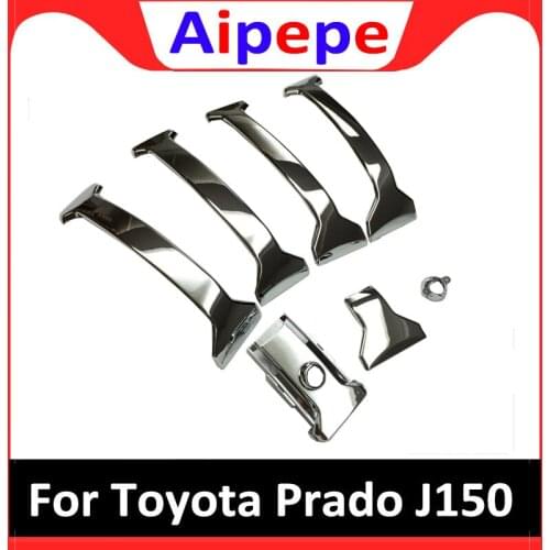 Accessories For Toyota Land Cruiser Prado J150 2014 2015 2016 ABS Chrome Exterior Front Center Racing Grill Grille Cover Trims