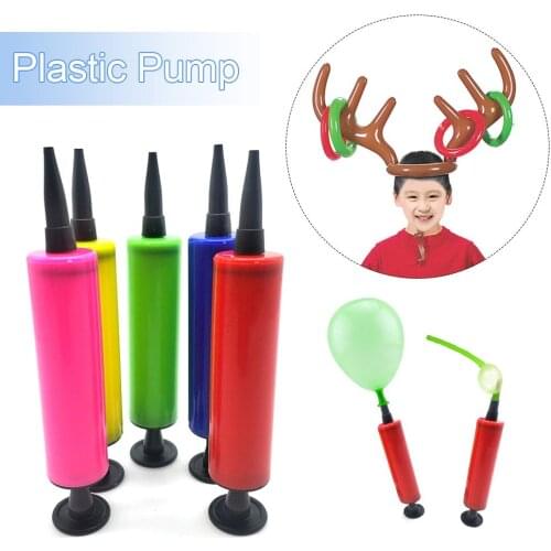 1PCS Portable Balloon Pump Balloon Accessories Hand Push Mini Plastic Inflator Air Pump Useful Foil Balloon Decoration Tools