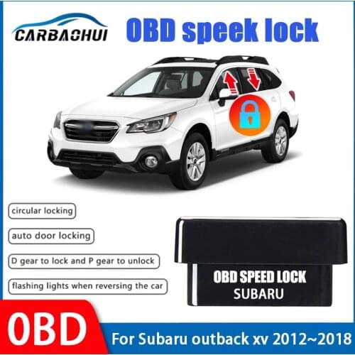 Car OBD Speed Lock Auto Door Close Plug and play Car Safety Module For Subaru outback xv 2009~2012 2013 2014 2015 2016 2017 2018