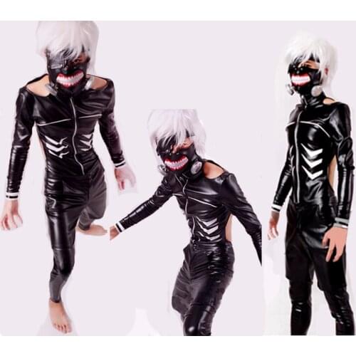 Free shipping Anime Tokyo Ghoul Kaneki Ken Cosplay Costume Cosplay Suit Mens Size S M L XL Jacket + pant