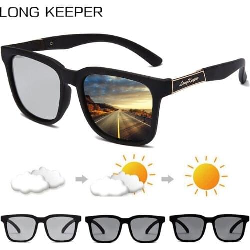 2020 Brand Polarized Photochromic Sunglasses Men Chameleon Change Color TR90 Sun Glasses Male Drivers Eyewear UV400 Oculos