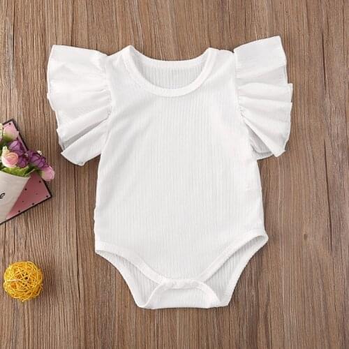 Emmababy Newborn Infant Baby Girl Short Sleeve Cotton Romper Jumpsuit Bodysuit Clothes Set Sunsuit Summer