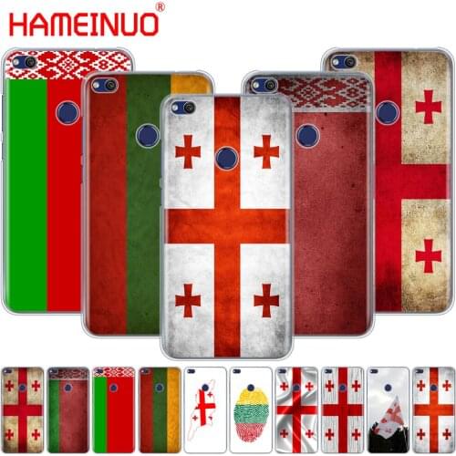 HAMEINUO Georgia Grunge Flag Cover phone Case for huawei Ascend P7 P8 P9 P10 P20 lite plus pro G9 G8 G7 2017