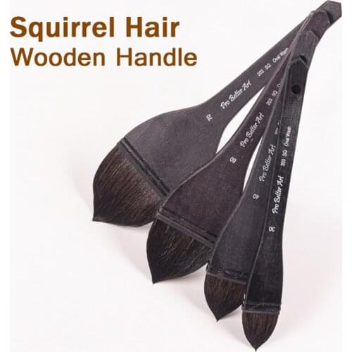 Watercolor painting supplies brush High Quality 1PC High Quality 1PC Squirrel Mix Hair Wooden Handle Watercolor Artist brushes