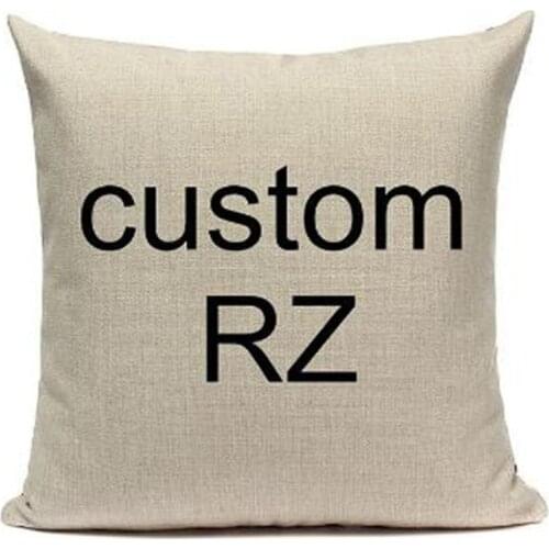 Linen Custom Print Cushion Cover Home Sofa Cushions Cases Customizable Decorative Pillowcase Single -Double Print Cushion Cover