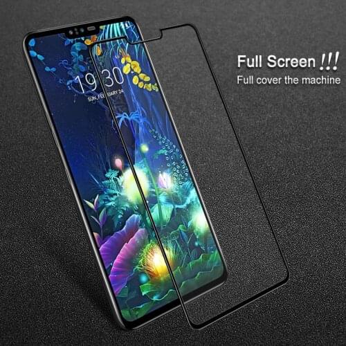MOBFONE Tempered Glue Glass For LG G7 Thinq K50S K40S K12 Full Coverage Protector Screen for LG K51S K42 K52 K62 K61 Glass Film