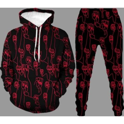 Autumn Long Sleeve Outfit Men Hoodie and Pants Sweatshirt 2 Piece Set 2021 New Fashion Loose Outdoor Hooded Coat Suit 4XL Size