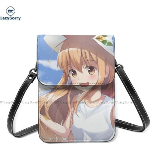 Himouto Umaru Chan Shoulder Bag Retro Leather Outdoor Mobile Phone Bag Woman Bulk Bags