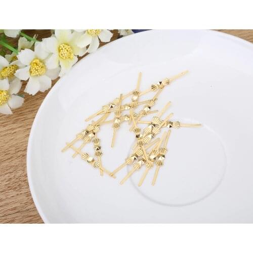 Camal 500pcs 33mm Gold Plated Metal Bowtie Pins Crystal Prisms Beads Connectors Butterfly Shaped Chandelier Lamp Parts