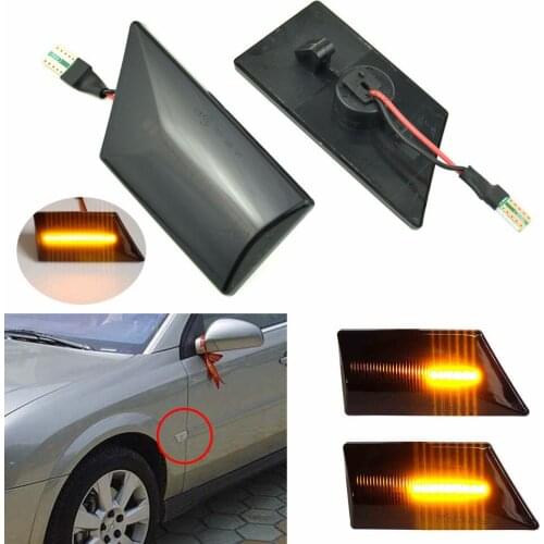 Signal Lamp Turn Signal Light For Opel Vectra C 2002-2008 Flowing Water Light A Pair LED Car Dynamic Side Marker Blinker Light
