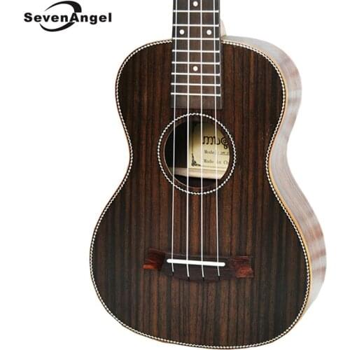 SevenAngel 26 inch Tenor Acoustic Ukulele All Rosewood Hawaiian 4 Strings Guitar Electric Ukelele with Pickup EQ AQUILA String