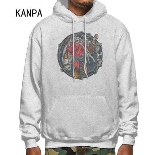 Funny Cartoon Print Hoodie Autumn Loose Casual Hooded Cotton Sweatshirt Streetwear Man Tops Harajuku Hip Hop Punk Hoodie Men xxl