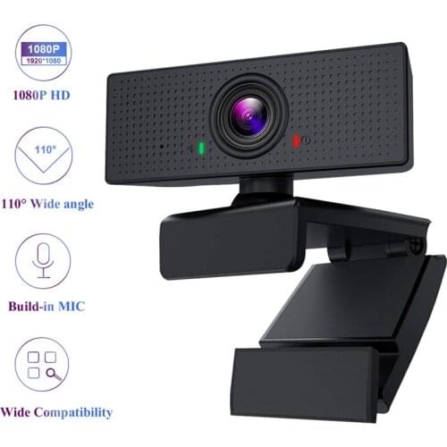 USB Computer Webcam Full HD 1080P Camera Digital Web Cam With Micphone For Laptop Desktop PC Tablet Rotatable