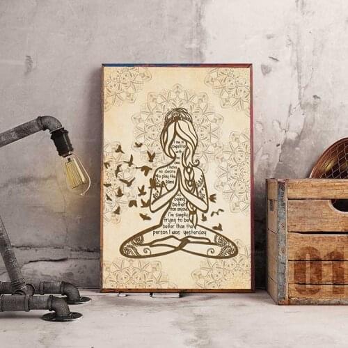 Inhale the Goodshit Exhale The Bullshit poster, Yoga Art Print, Yoga Studio Decor, Yoga poster, Yoga Wall Art, Yoga home decor