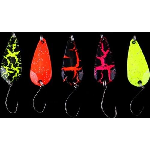 WALK FISH 5PCS/Lot Mix Colors 3cm 2.7g Fishing Spoon Lure Swim Bait Isca Artificial Trout Lure Pesca Fishing Tackle Leurre