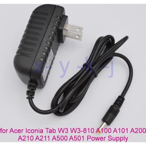 1PCS 12V 1.5A Tablet Charger for Acer Iconia Tab W3 W3-810 Aspire Switch 10 A100 A101 A200 A210 A211 A500 A501 Power US Plug