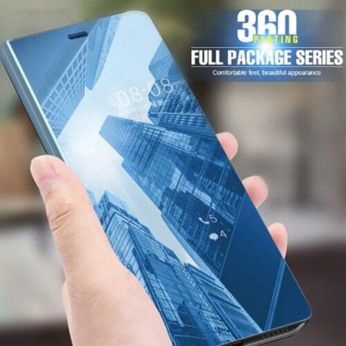 Mirror Case For IPhone 11 Pro Max XS Max X XR Cover Clear View PU Leather Flip Cover For IPhone 6 6s 7 8 Plus 5 5S SE 2020 Case