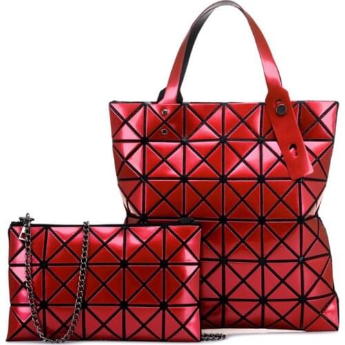 Women Tote Bag Diamond Lattice Composite Bag Magic Fold Shoulder Bag Designer Luxury Handbags Purses NEW Fashion