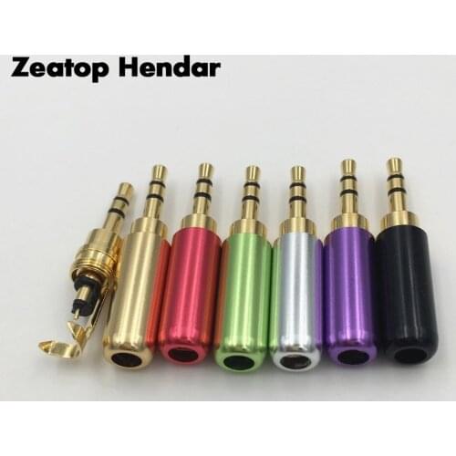 1Pcs Mini 2.5mm Stereo 3 Pole Male Audio Plug RCA 2.5 Jack for DIY Headset Dual Track Repair Headphone Earphone Cable Connector