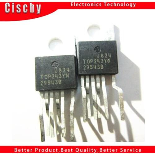10PCS TOP243YN TO220 TOP243 TO220-6 TOP243Y TO-220 243YN LCD power management chip IC
