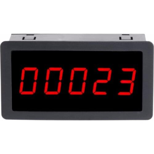 DC 12-24V Red 5 Digit 0.56" LED Panel Counter Meter Up Plus Totalizer 0-99999