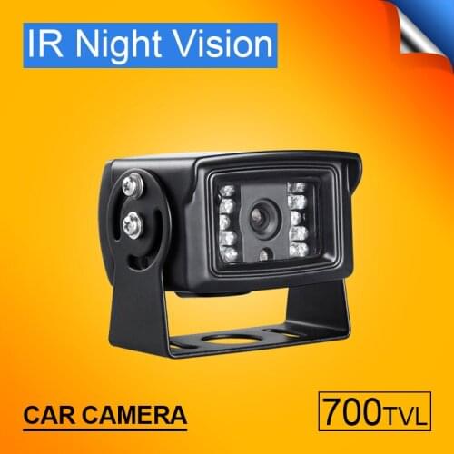 120 Wide Angle Waterproof Night Vision Car Rear View Parking Camera Mirror Backup CCD Analog Camera For Bus Truck Taxi