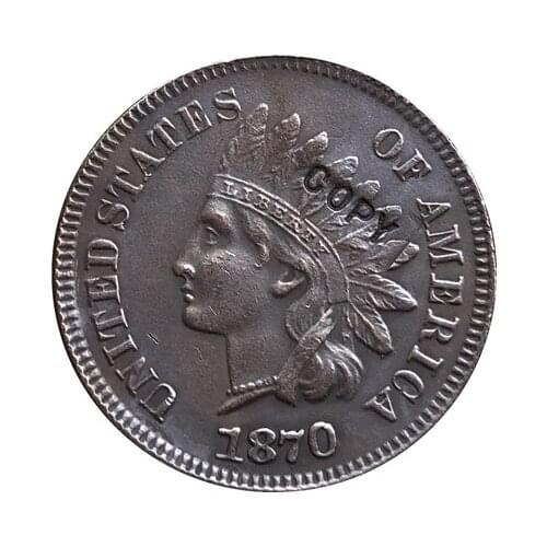 1870 Indian head cents coin copy