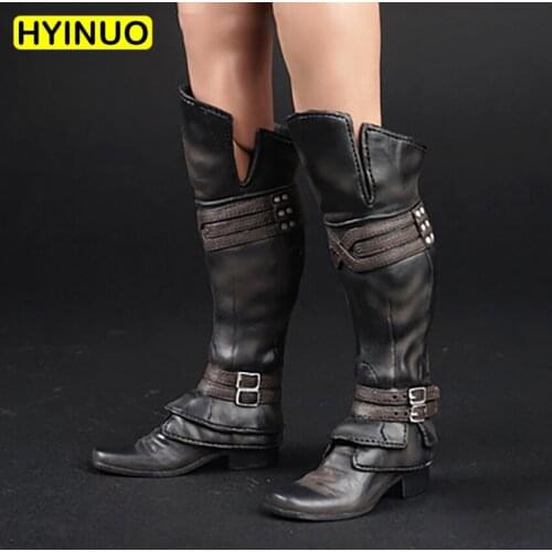 2 Models 1:6 Scale AS005 Mens Long Boots Combat Boots Shoes Model Figure Fit For 12" Body Action Figures Doll Accessories