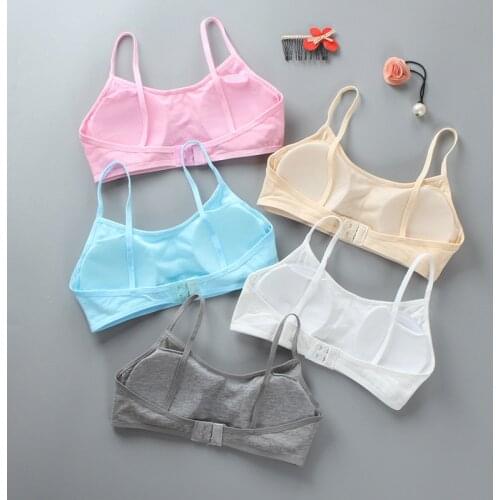 Girls Bra Underwear 9 Lingerie Kids Teens Teenage Young Adolescente 7-15Years Student Cotton Solid Color Teen Girls Clothing 14